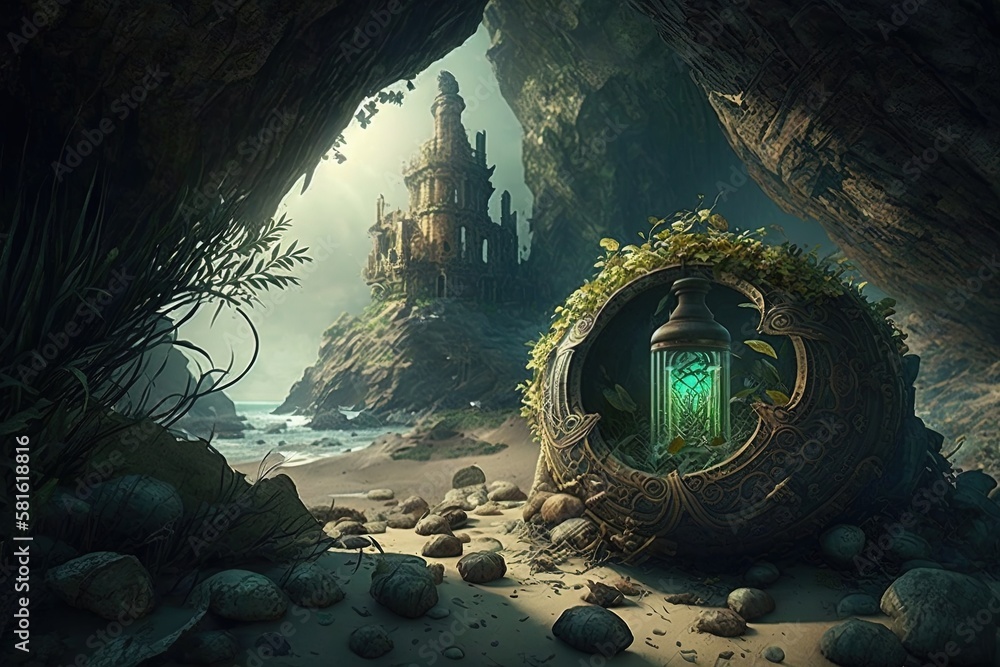 Poster an enchantingly mysterious undertaking into an unexplored colony to find fabled relics from time unt