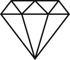 Beautiful Diamond jewelry Logo Template, Stylized image of Diamond logo icon, Diamond jewelry line art  illustration