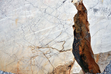 light grey and brown cracked marble texture