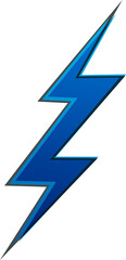 Thunder Bolt Abstract Lighting flat silhouette logo icon isolated illustration
