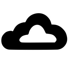 black and white of icon shape