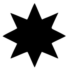 black and white of icon shape