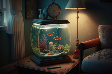 Fish Tank made by generative ai