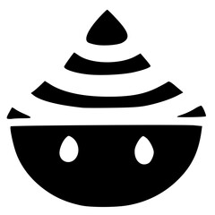 black and white of icon shape