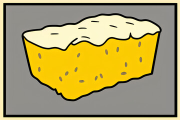 ai-generated illustration of cornbread