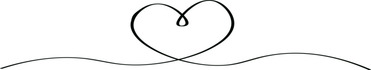 One Line Love Sign