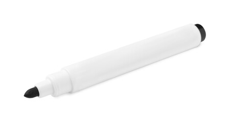 Black marker isolated on white. School stationery