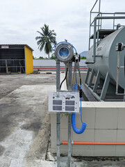 A static grounding system has been installed near a diesel tank