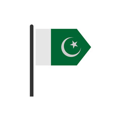 Pakistan flags icon set, Pakistan independence day icon set sign vector symbol