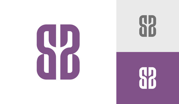 Letter SB initial monogram logo design vector