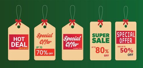 Price tag discount, Hanging Price tags vector 