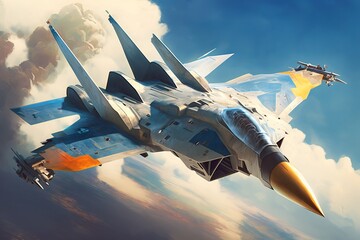 The Sky's the Limit: Experience the Thrill of Modern Fighter Flight - Generative AI