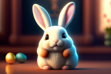 Rabbit Egg Easter Christian Colored