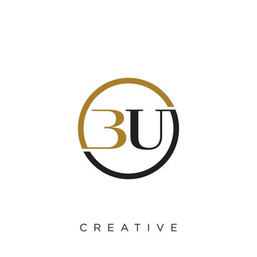 bu circle logo design vector	
