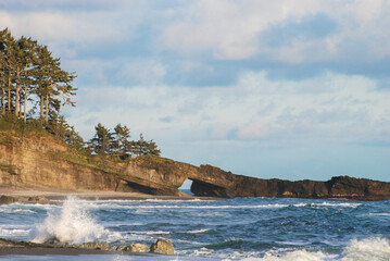 A rugged beach along the West Coast Trail, Vancouver Island, British Columbia