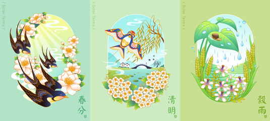 Spring season in 24 solar terms