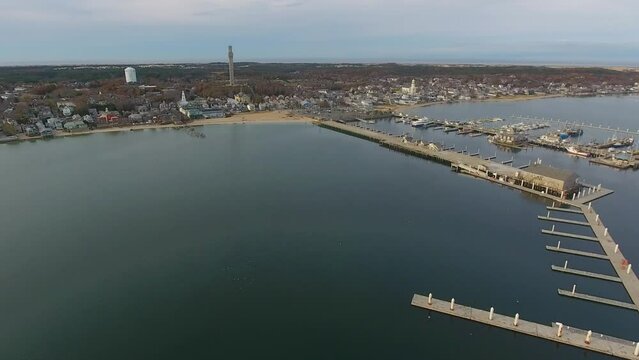 Provincetown, Cape Cod Aerials with Harbor and Wharves