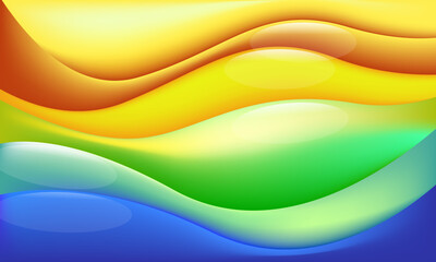 fluid waves background with vibrant colors