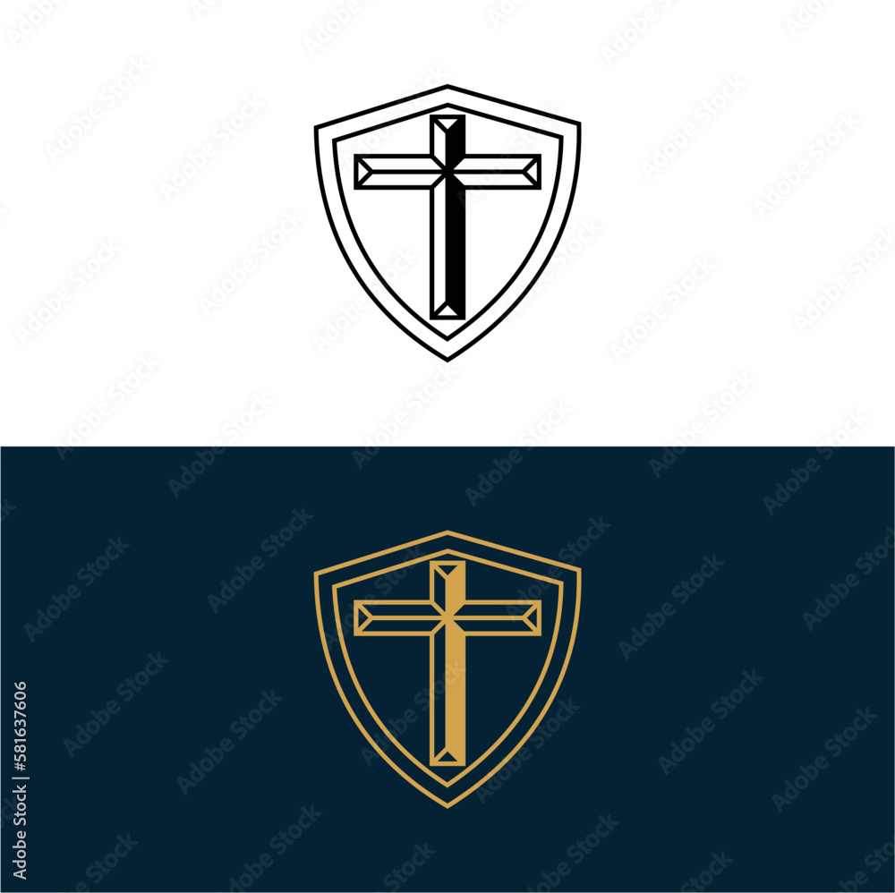 Wall mural Logo church