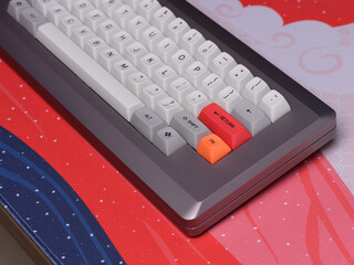 Modern mechanical keyboard with vintage inspired design