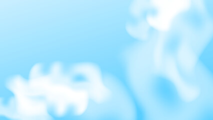 Abstract blue background with white cloud