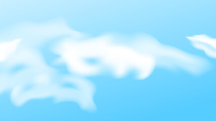 Abstract blue background with white cloud