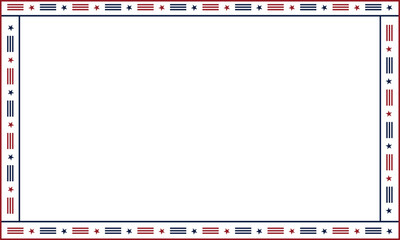 American patriotic border frame. Vector frame