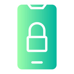 Obraz premium secure gradient icon