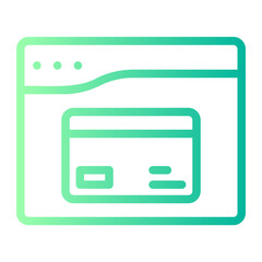 web payment gradient icon