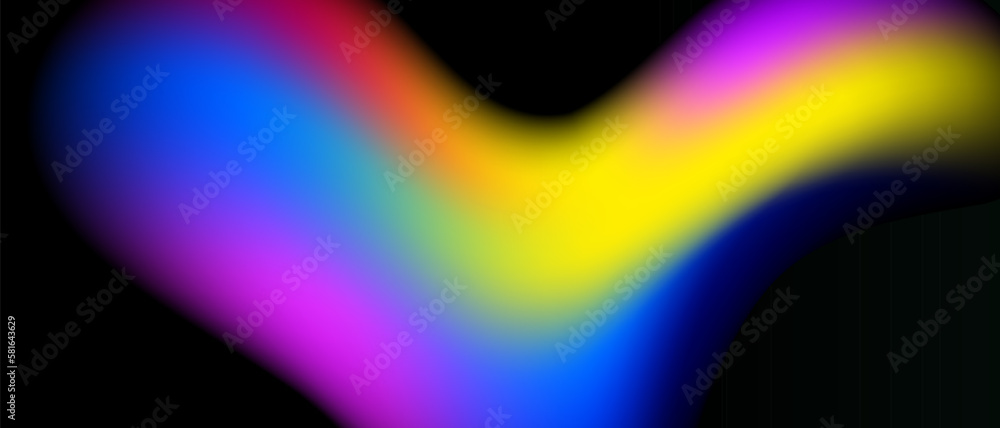 Poster abstract blurred gradient background design. modern bright wallpaper with colorful gradient shapes. 