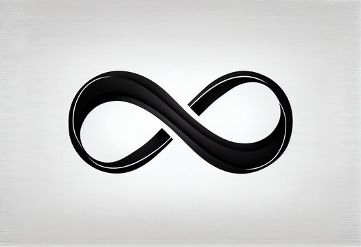 Illustration of an infinity symbol. Generative AI.