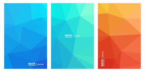 A set of brochures with the words background design.