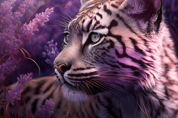 Lilac tiger shades of lilac