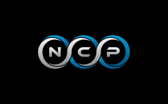 NCP Letter Initial Logo Design Template Vector Illustration