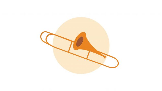 trombone jazz instrument musical animation