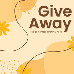 Give away time themed summer holiday banner