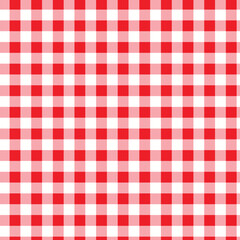 Retro Tablecloth Texture Red color Seamless Pattern Illustration, Men's Shirt Fashion Textile Fabric. Repeating Tile.