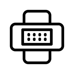 band aid icon or logo isolated sign symbol vector illustration - high quality black style vector icons
