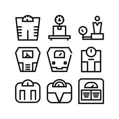 body scales icon or logo isolated sign symbol vector illustration - high quality black style vector icons
