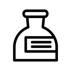 bottle medicine icon or logo isolated sign symbol vector illustration - high quality black style vector icons
