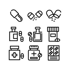 capsule icon or logo isolated sign symbol vector illustration - high quality black style vector icons
