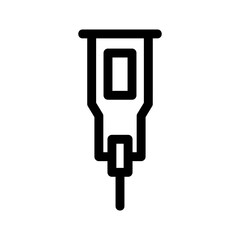 crutch icon or logo isolated sign symbol vector illustration - high quality black style vector icons
