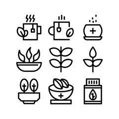 herbs icon or logo isolated sign symbol vector illustration - high quality black style vector icons
