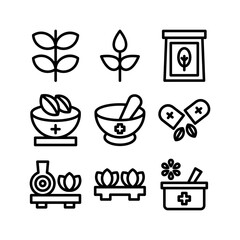 herbs icon or logo isolated sign symbol vector illustration - high quality black style vector icons
