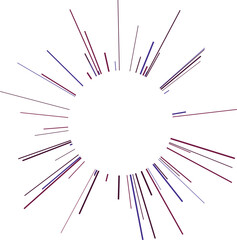 Obraz premium An abstract transparent burst shape design element.