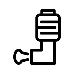 inhalator icon or logo isolated sign symbol vector illustration - high quality black style vector icons
