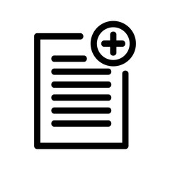 medical file icon or logo isolated sign symbol vector illustration - high quality black style vector icons
