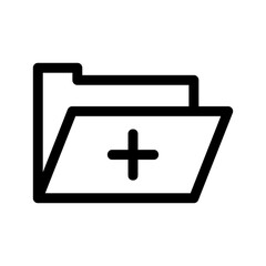 medical file icon or logo isolated sign symbol vector illustration - high quality black style vector icons
