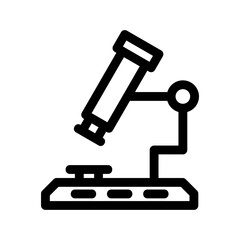 microscope icon or logo isolated sign symbol vector illustration - high quality black style vector icons
