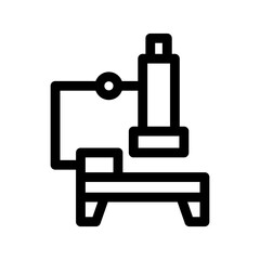 microscope icon or logo isolated sign symbol vector illustration - high quality black style vector icons
